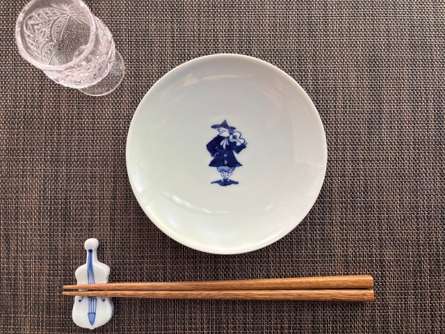ハーモニーバイオリン丸銘々皿