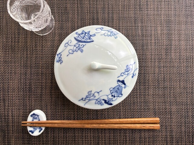 唐草異人蓋物